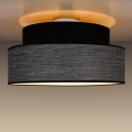 Loftlampe GRACE 1xE27/60W/230V diameter 40 cm sort/grå