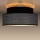 Loftlampe GRACE 1xE27/60W/230V diameter 40 cm sort/grå