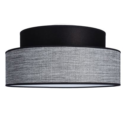 Loftlampe GRACE 1xE27/60W/230V diameter 40 cm sort/grå