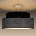 Loftlampe GRACE 1xE27/60W/230V diameter 40 cm sort/grå