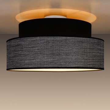 Loftlampe GRACE 1xE27/60W/230V sort/grå