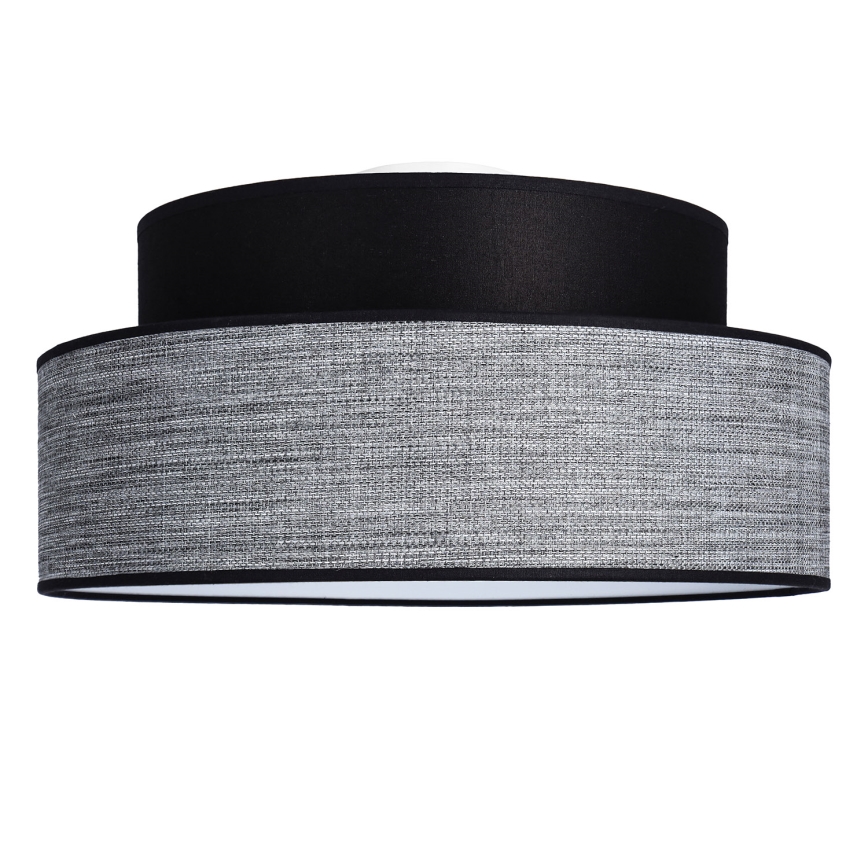 Loftlampe GRACE 1xE27/60W/230V sort/grå