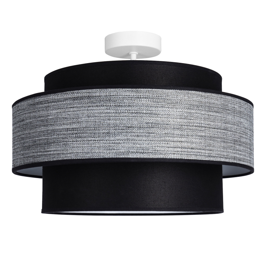 Loftlampe GRACE 1xE27/60W/230V sort/grå
