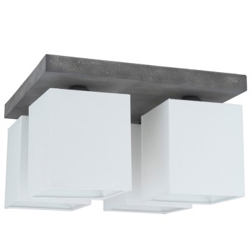 Loftlampe GREAT 4xE27/25W/230V beton