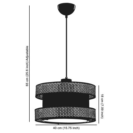 Loftlampe HALO 1xE27/60W/230V beige/creme