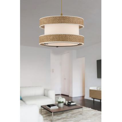 Loftlampe HALO 1xE27/60W/230V creme/beige