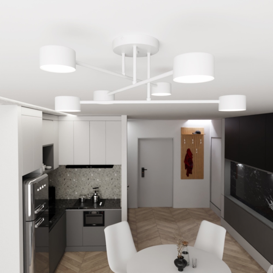 Loftlampe HALO 6xGX53/8W/230V hvid