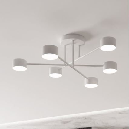 Loftlampe HALO 6xGX53/8W/230V hvid