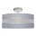Loftlampe HELEN 3xE27/15W/230V grå/skinnende krom