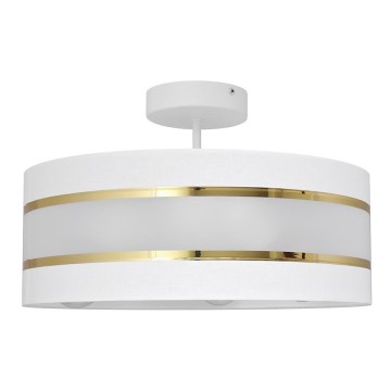 Loftlampe HELEN 3xE27/15W/230V hvid/gylden
