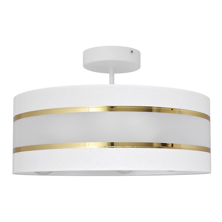 Loftlampe HELEN 3xE27/15W/230V hvid/gylden