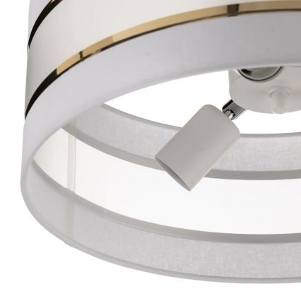 Loftlampe HELEN 3xE27/15W/230V hvid/gylden