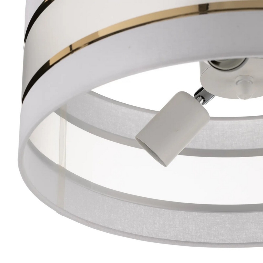 Loftlampe HELEN 3xE27/15W/230V hvid/gylden