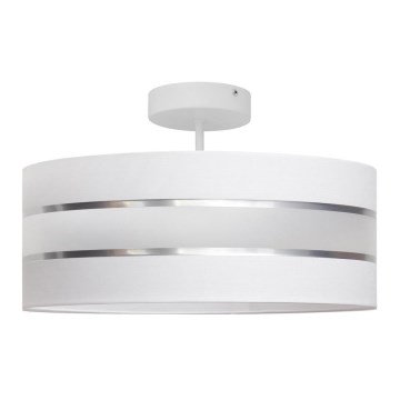 Loftlampe HELEN 3xE27/15W/230V hvid/skinnende krom