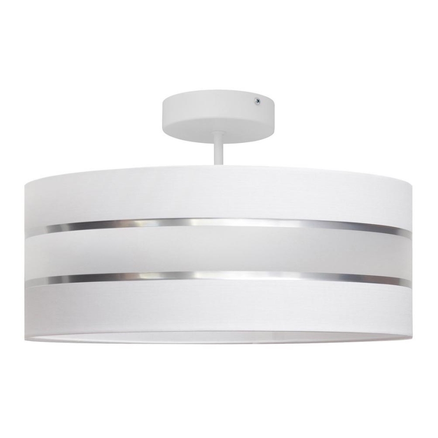 Loftlampe HELEN 3xE27/15W/230V hvid/skinnende krom