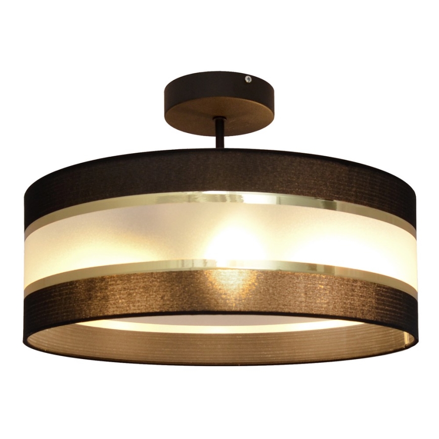 Loftlampe HELEN 3xE27/15W/230V sort/gylden