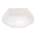 Loftlampe HEX 1xE27/60W/230V diam. 32 cm fyrretræ hvid