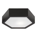 Loftlampe HEX 1xE27/60W/230V diam. 32 cm fyrretræ sort