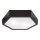 Loftlampe HEX 2xE27/60W/230V diameter 43 cm fyrretræ wenge