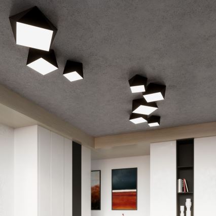 Loftlampe HEXA 1×E27/60W/230V sort
