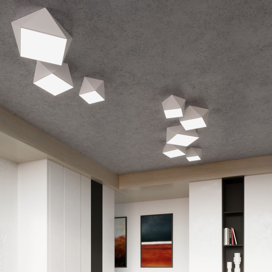 Loftlampe HEXA 2xE27/60W/230V hvid