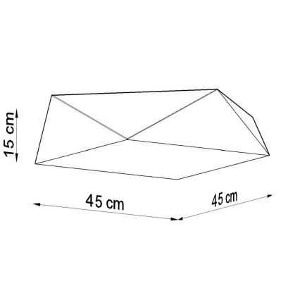 Loftlampe HEXA 3xE27/60W/230V hvid