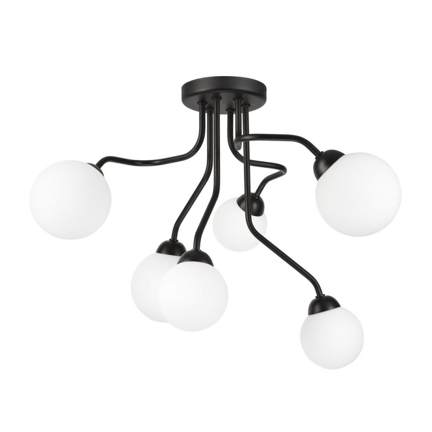 Loftlampe HOLLY 6xG9/5W/230V sort