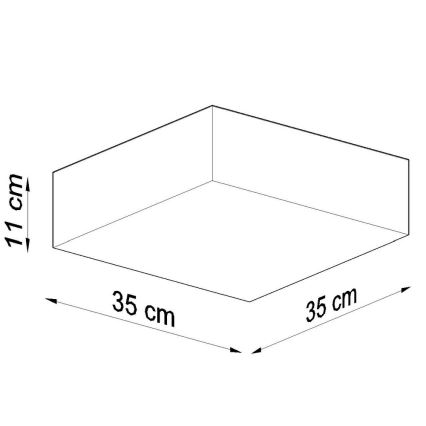 Loftlampe HORUS 35 2xE27/60W/230V hvid