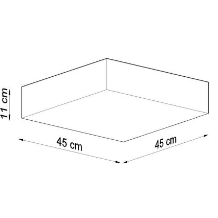 Loftlampe HORUS 45 3xE27/60W/230V antik sort