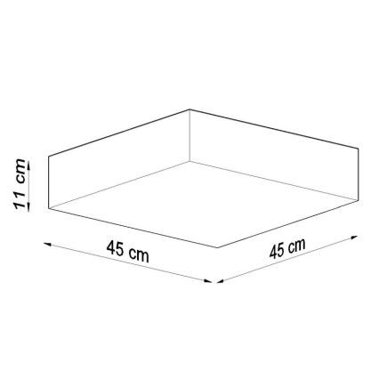 Loftlampe HORUS 45 3xE27/60W/230V hvid