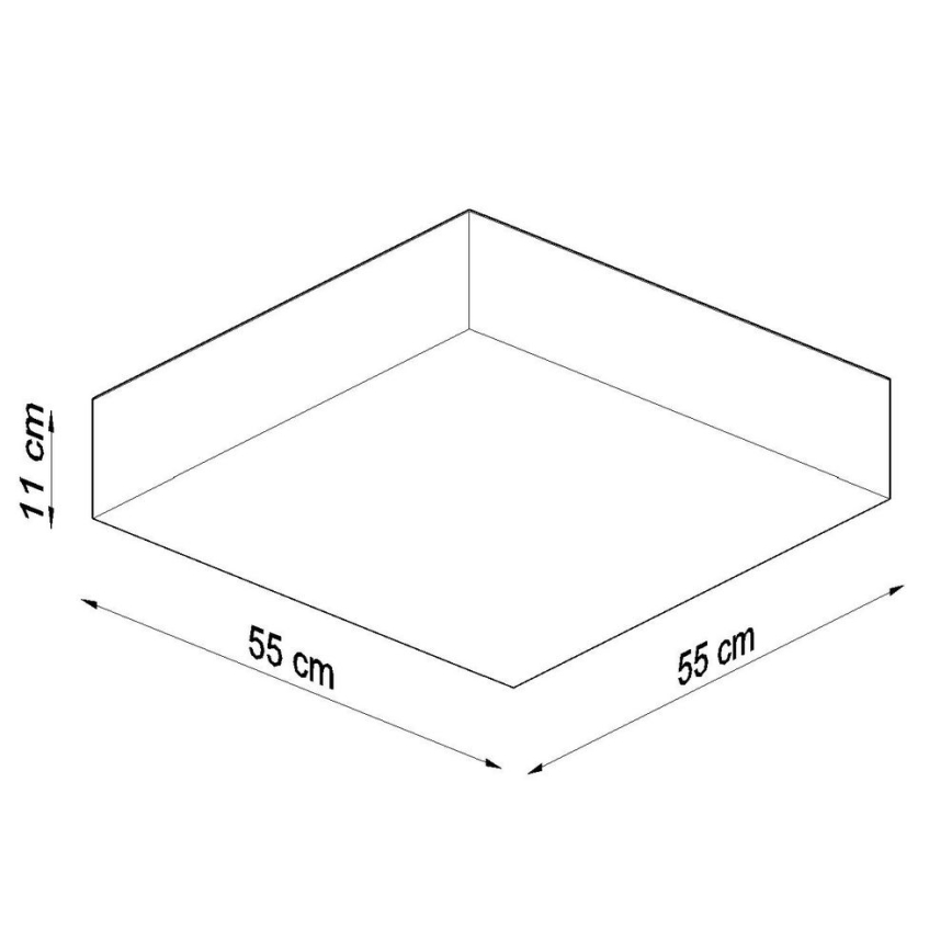 Loftlampe HORUS 4xE27/60W/230V hvid