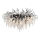 Loftlampe i krystal 10xG9/40W/230V sort