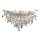 Loftlampe i krystal 12xG9/40W/230V skinnende krom