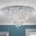 Loftlampe i krystal CELESTE 12xG9/40W/230V diameter 75 cm skinnende krom