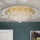 Loftlampe i krystal GLORIA 9xG9/40W/230V diameter 62 cm guldfarvet