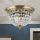 Loftlampe i krystal PLAFOND 3xE27/40W/230V diameter 35 cm bronze