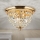 Loftlampe i krystal PLAFOND 3xE27/40W/230V diameter 35 cm guldfarvet