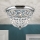 Loftlampe i krystal PLAFOND 3xE27/40W/230V diameter 35 cm skinnende krom