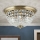 Loftlampe i krystal PLAFOND 6xE27/40W/230V diameter 47 cm bronze