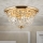 Loftlampe i krystal PLAFOND 6xE27/40W/230V diameter 47 cm guldfarvet