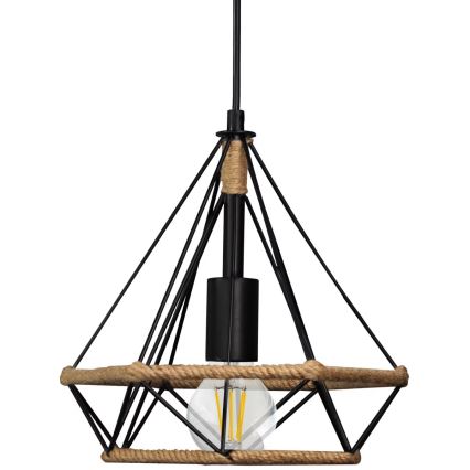Loftlampe i snor BROXTON 1xE27/20W/230V