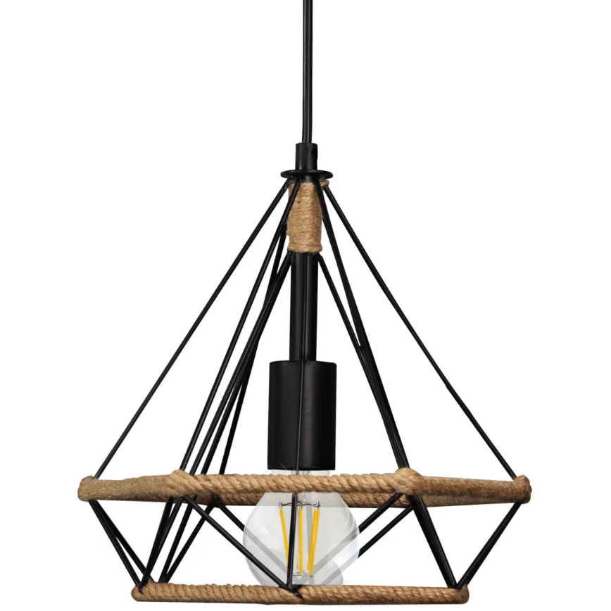 Loftlampe i snor BROXTON 1xE27/20W/230V