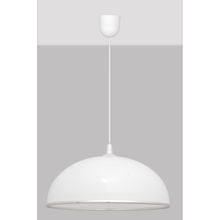 Loftlampe i snor CIRCLE 1xE27/15W/230V hvid