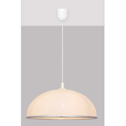 Loftlampe i snor CIRCLE 1xE27/15W/230V hvid