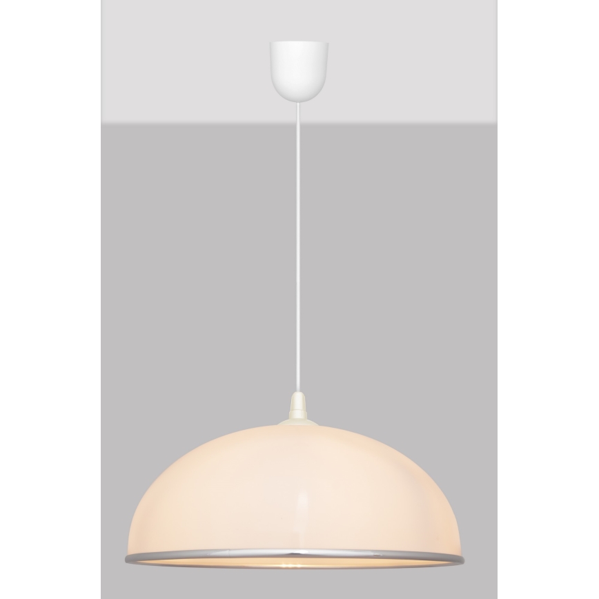 Loftlampe i snor CIRCLE 1xE27/15W/230V hvid