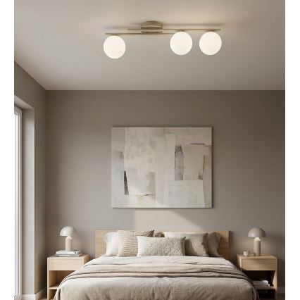 Loftlampe KAIRO 3xE14/10W/230V beige