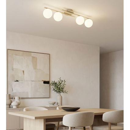 Loftlampe KAIRO 4xE14/10W/230V beige
