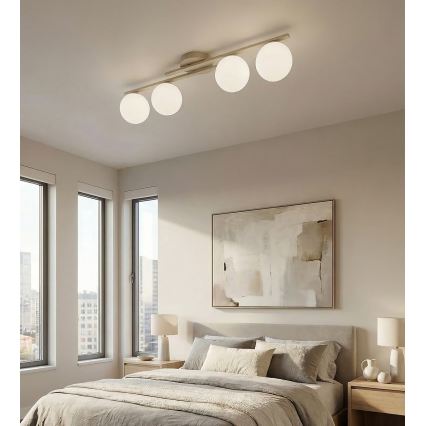 Loftlampe KAIRO 4xE14/10W/230V beige