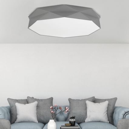 Loftlampe KANTOOR 6xE27/15W/230V grå