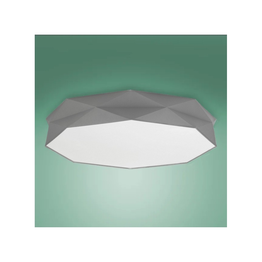 Loftlampe KANTOOR 6xE27/15W/230V grå
